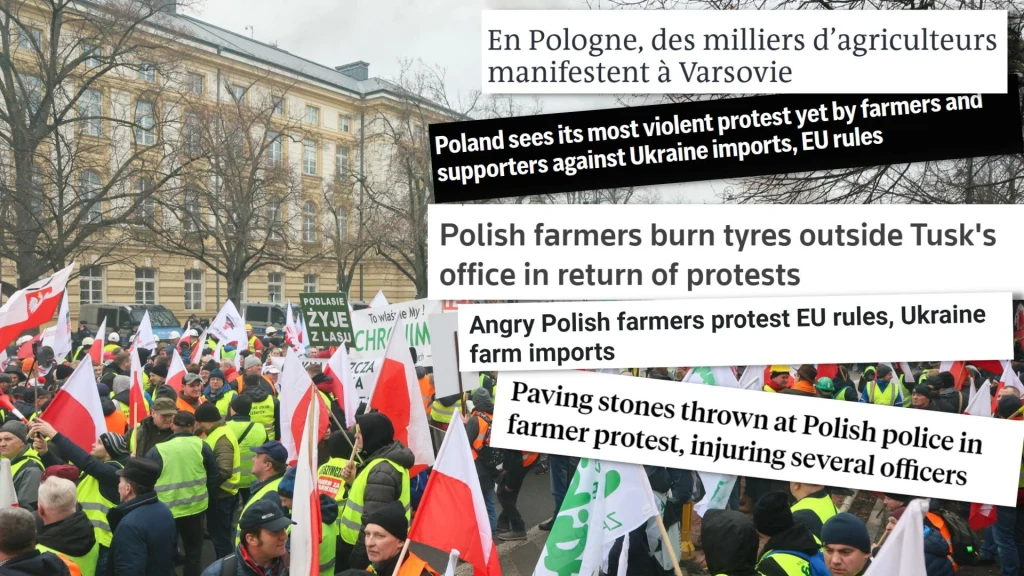 Protest rolników w Warszawie