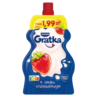 Gratka Deser o smaku truskawkowym 65 g - 0