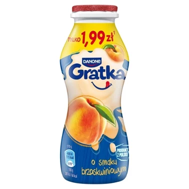 Danone Gratka Produkt mleczny o smaku brzoskwiniowym 170 g - 0