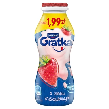Danone Gratka Produkt mleczny o smaku truskawkowym 170 g - 0