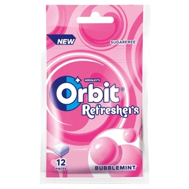 Orbit Refreshers Bubblemint Bezcukrowa guma do żucia 26 g (12 sztuk) - 0