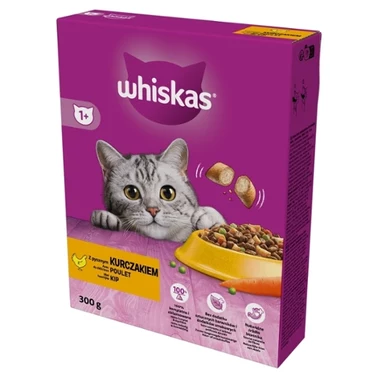 Whiskas Sucha karma dla dorosłych kotów z pysznym kurczakiem 300 g - 0