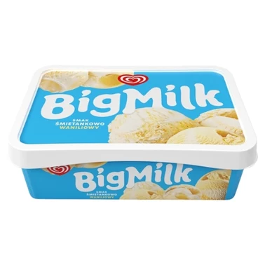 Big Milk Lody smak śmietankowo waniliowy 900 ml - 0