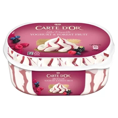 Carte D'Or Les Desserts Lody z jogurtem sosem z owoców leśnych i kawałkami owoców leśnych 825 ml - 0