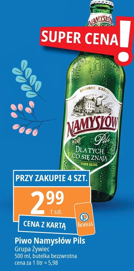 Namysłów Pils Piwo jasne 500 ml