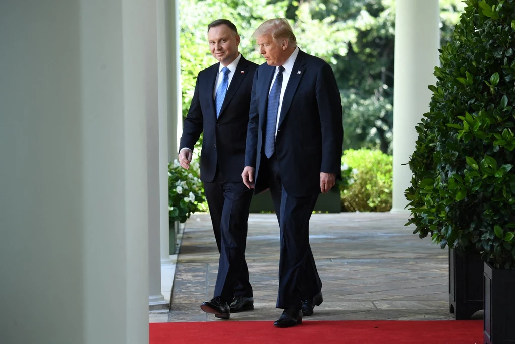 Prezydenci Andrzej Duda i Donald Trump, zdjęcie z 2020 roku