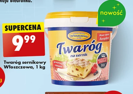 Włoszczowa Twaróg na sernik 1 kg
