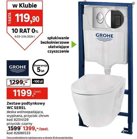 Zestaw podtynkowy Grohe