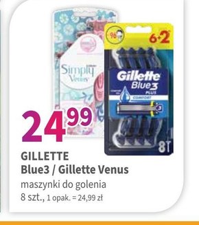 Gillette Blue3 Plus Comfort, maszynki jednorazowe dla mężczyzn, 8 sztuk niska cena