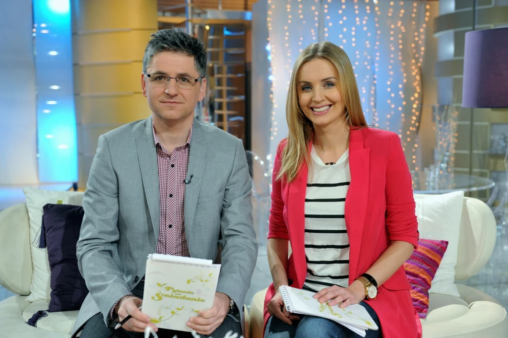 Roman Czejarek i Agnieszka Szulim w "Pytaniu na śniadanie"