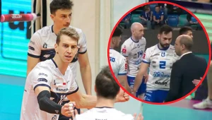 Niecodzienny przebieg meczu siatkówki. Zawodnik zszedł z podbitym okiem
