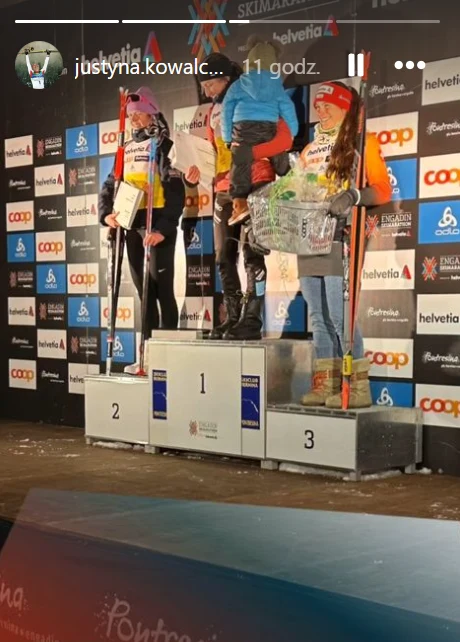 Justyna Kowalczyk-Tekieli pochwaliła się kolejnym podium w biegach narciarskich