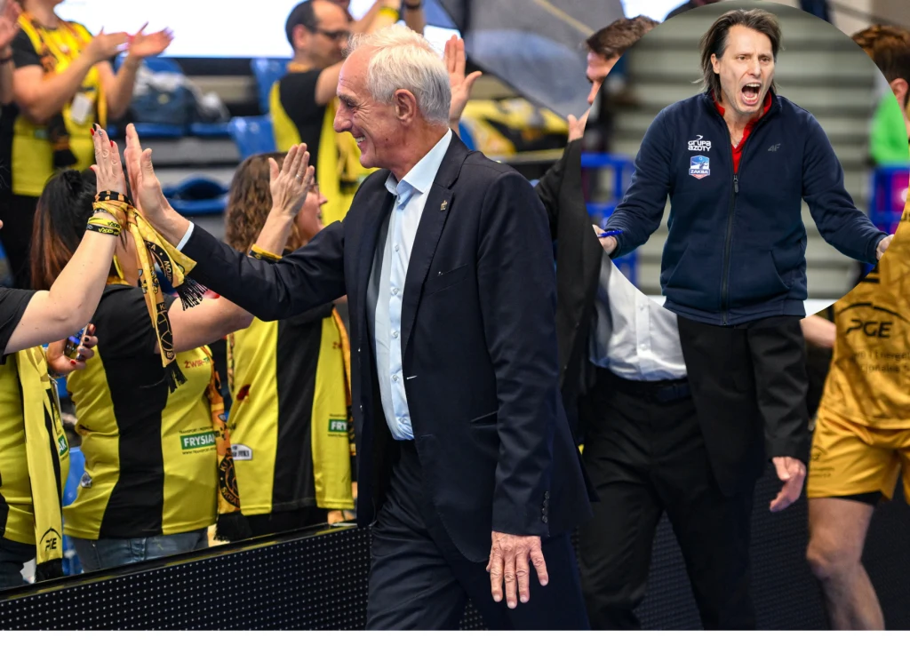 Wiesław Deryło, prezes PGE GiEK Skry potiwerdza, że nowym trenerem zespołu bedzie Gheorghe Cretu //East News (Andrzej Iwańczuk)