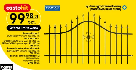 Przęsło ogrodzeniowe Polbram