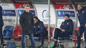 Mariusz Rumak, trener Lecha Poznań, szuka przyczyny słabej formy piłkarzy