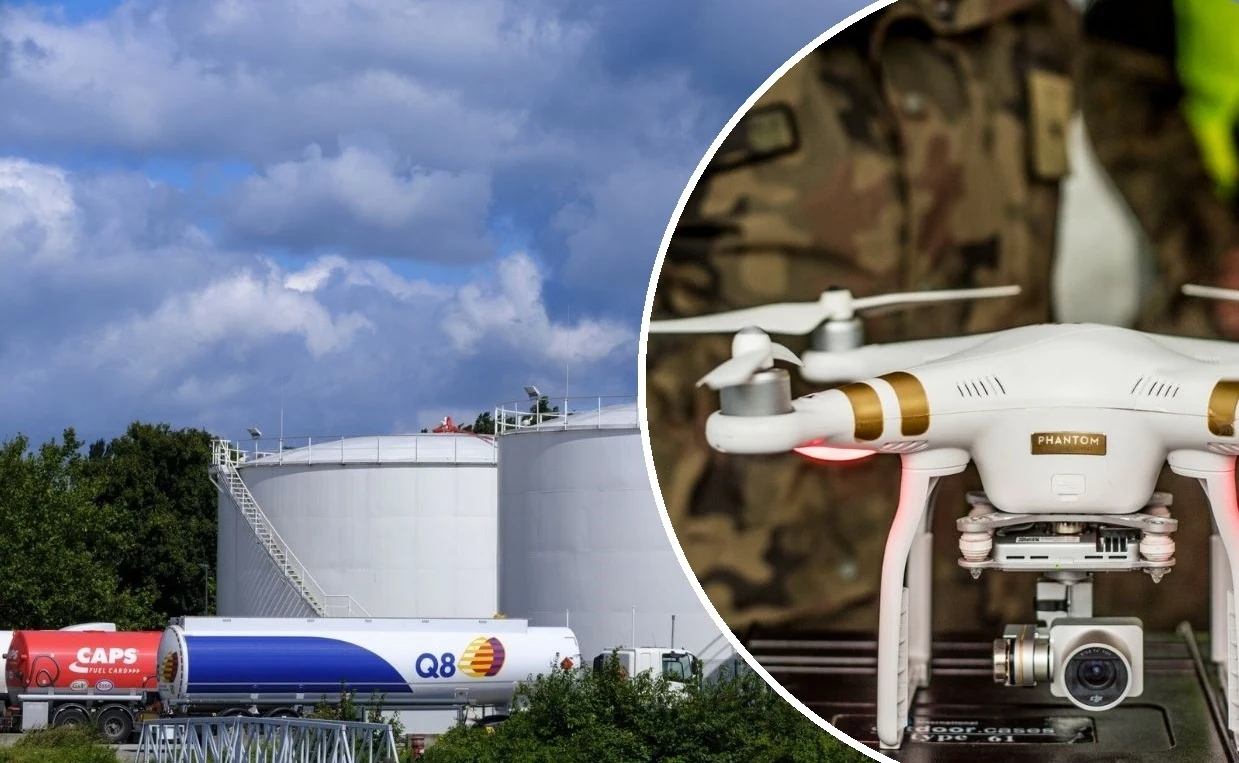 Atak dronów na rosyjski skład ropy Atak dronów na rosyjski skład ropy