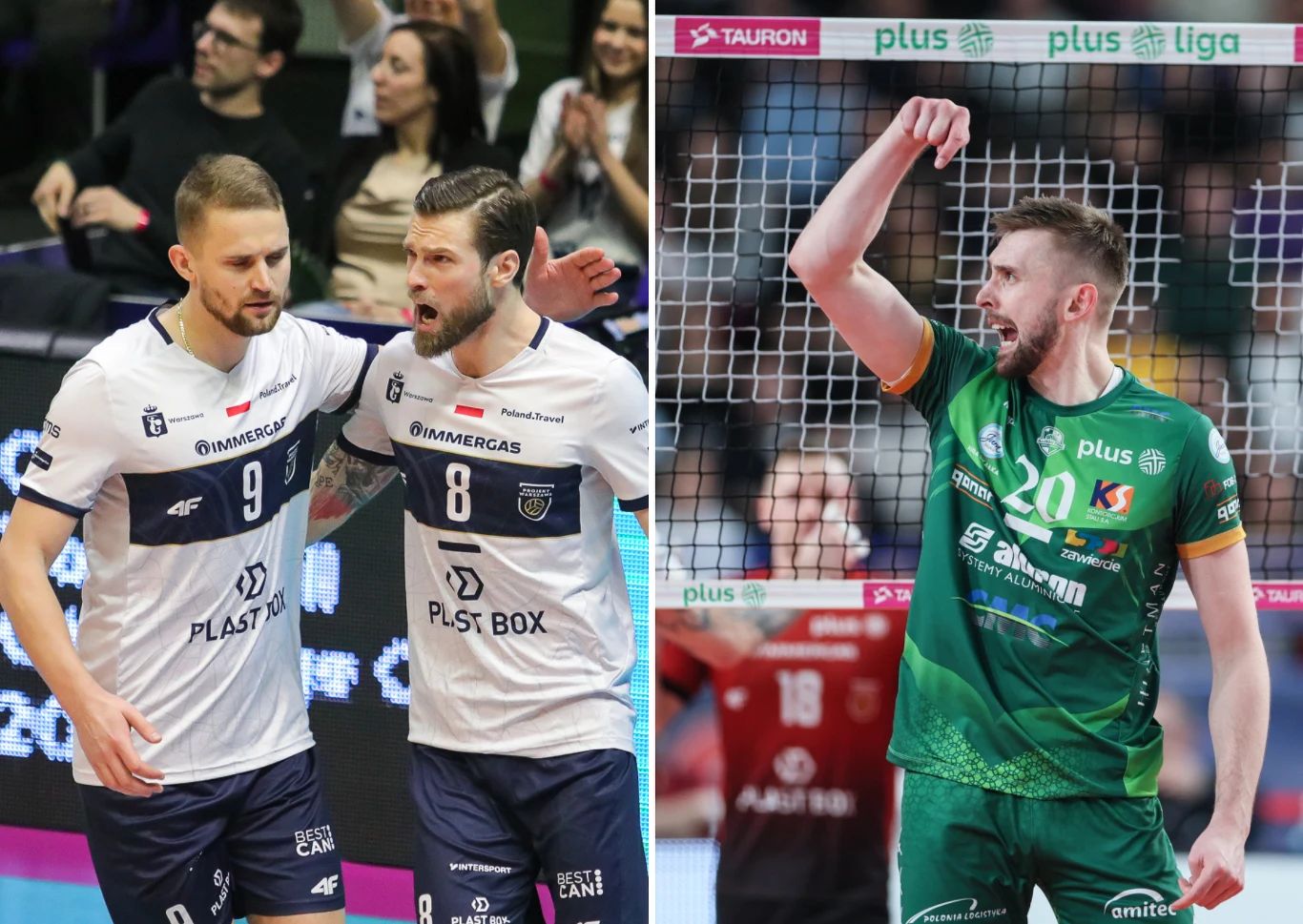 Bohaterowie meczu w Warszawie, od lewej: Bartłomiej Bołądź, Andrzej Wrona, Mateusz Bieniek Bohaterowie meczu w Warszawie, od lewej: Bartłomiej Bołądź, Andrzej Wrona, Mateusz Bieniek