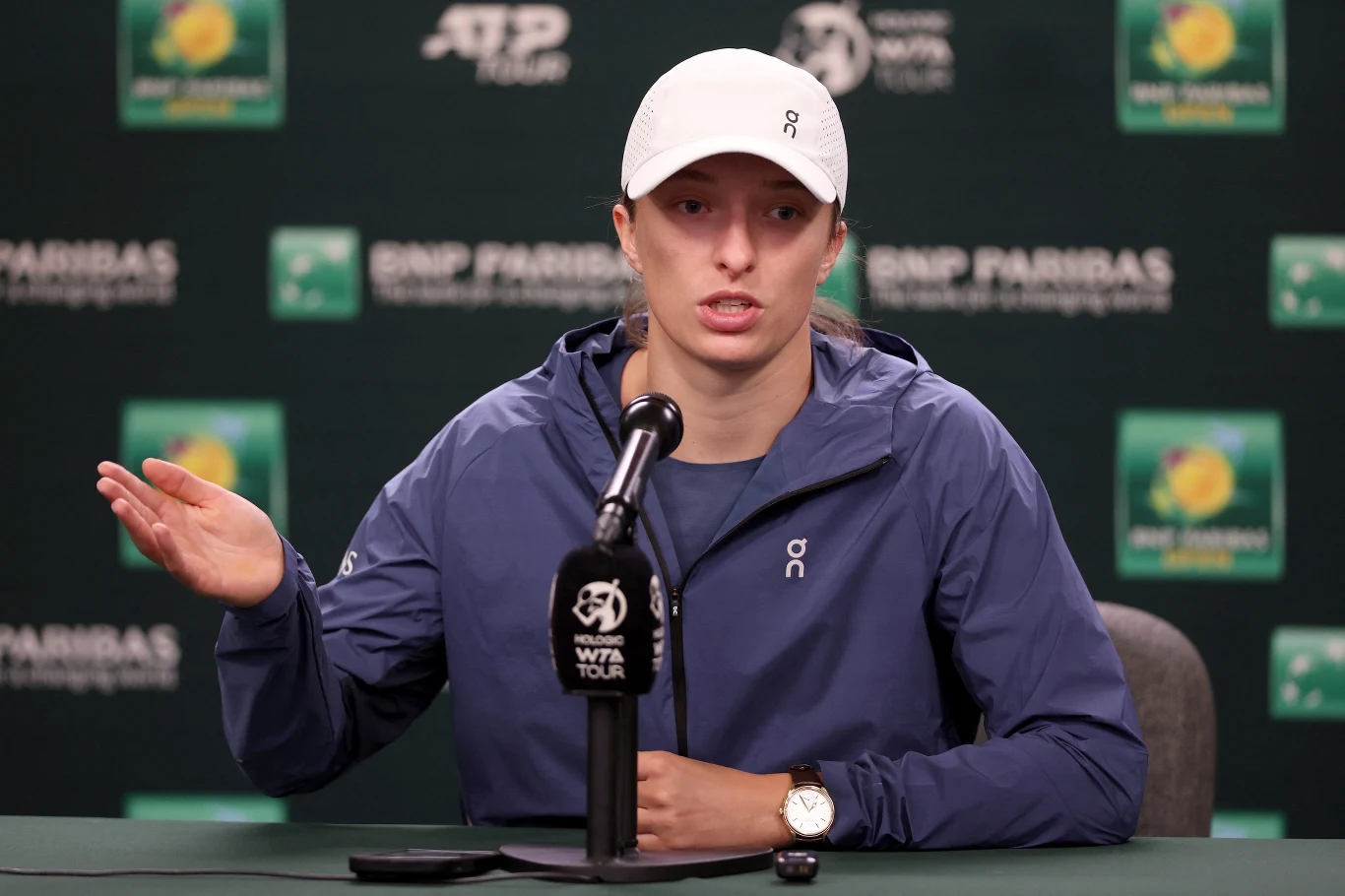 Iga Świątek podczas turnieju WTA 1000 w Indian Wells