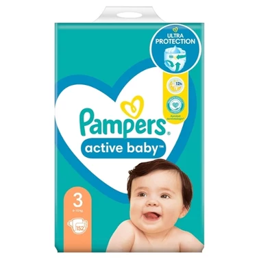 Pampers Active Baby 3, 152 Pieluszek,6kg-10kg - 2