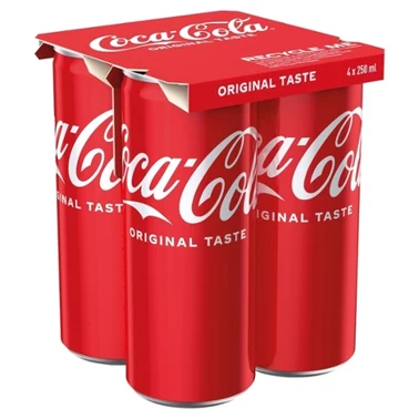 Coca-Cola Napój gazowany 4 x 250 ml - 1