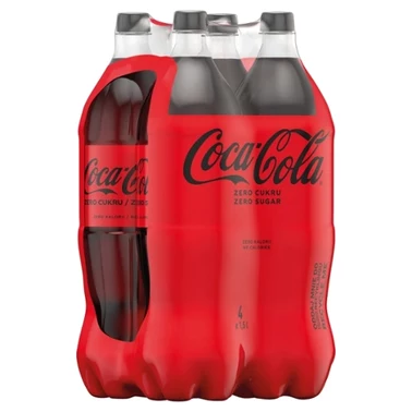 Coca-Cola zero Napój gazowany 4 x 1,5 l - 0