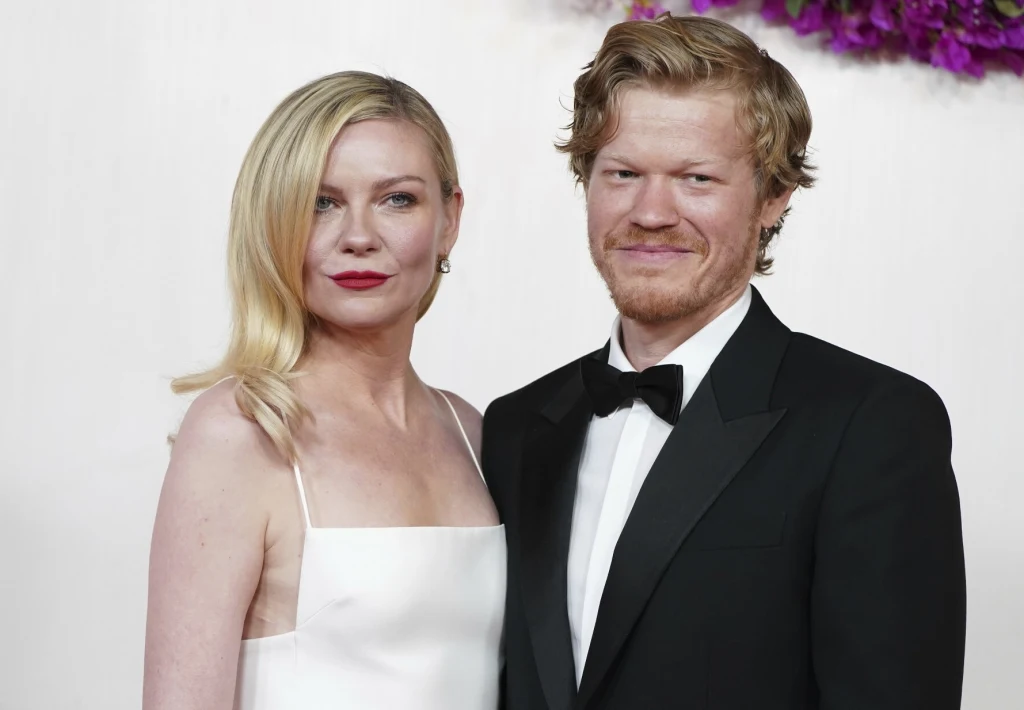 Kirsten Dunst z mężem.