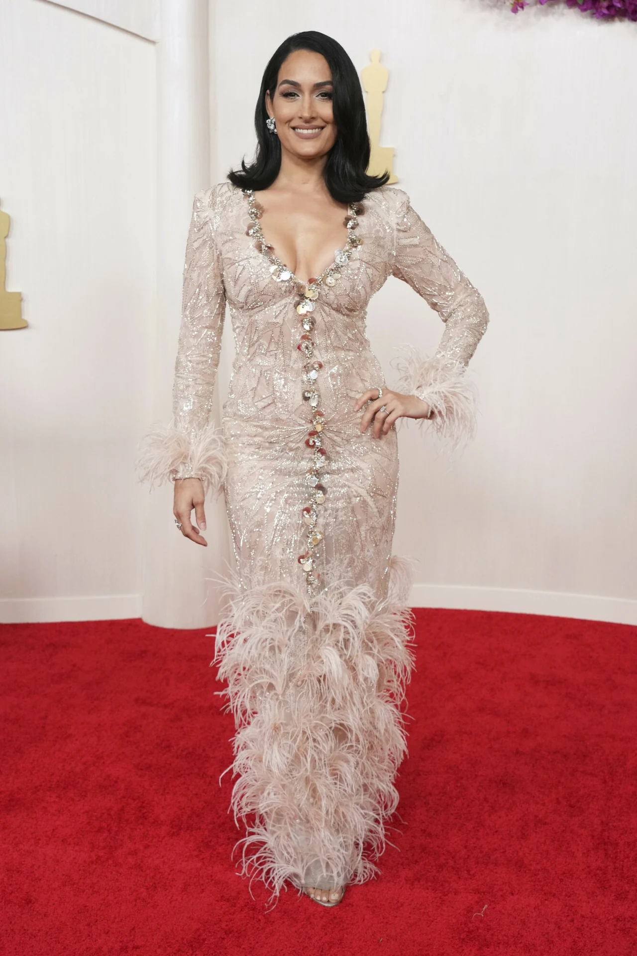 Nikki Garcia na Oscarach 2024. Nikki Garcia na Oscarach 2024.