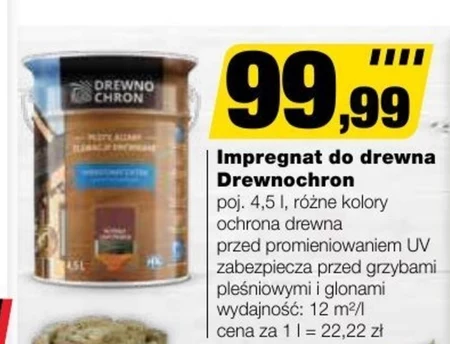 Impregnat do drewna Drewnochron
