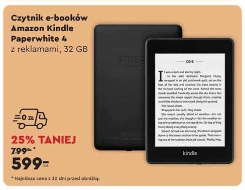 Czytnik KIndle Paperwhite 4 na promocji w Biedronka Home! 