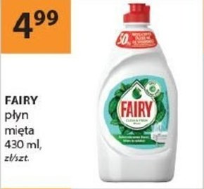 Fairy Aromatics Miętowy płyn do mycia naczyń  zapewniającą lśniąco czyste naczynia 430ml niska cena