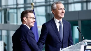 Wspólna konferencja sekretarza generalnego NATO Jensa Stoltenberga i premiera Szwecji Ulfa Kristerssona.