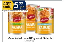 Delecta Kajmak masa krówkowa słony karmel 400 g niska cena