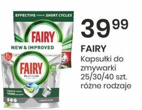 Fairy Platinum Regular Kapsułki do zmywarki All In One, 30 tabletek niska cena