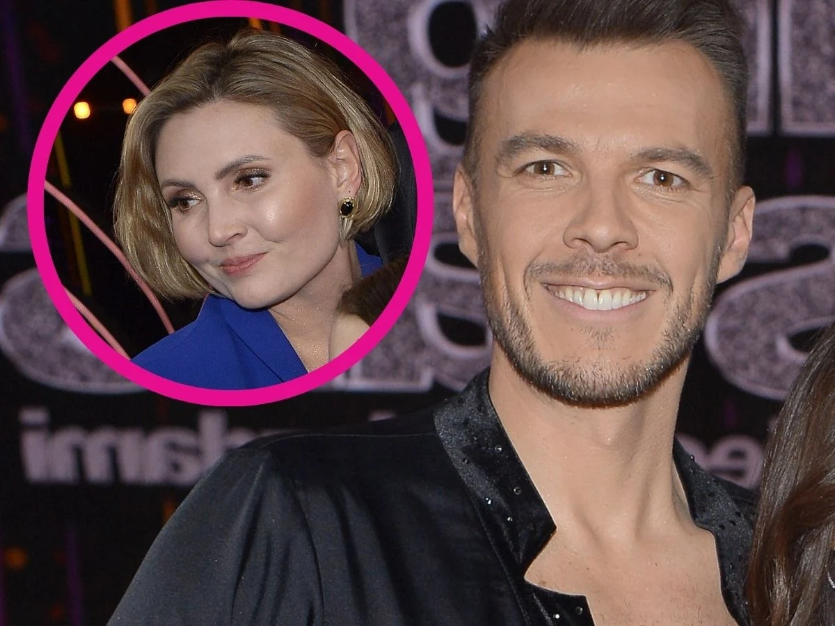 Kamil Baleja udzielał wywiadu. Nagle w kadrze pojawiła się żona Kamil Baleja udzielał wywiadu. Nagle w kadrze pojawiła się żona