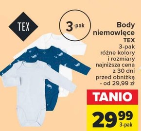 Body niemowlęce TEX niska cena