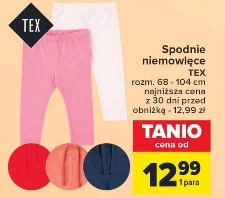 Spodnie niemowlęce TEX