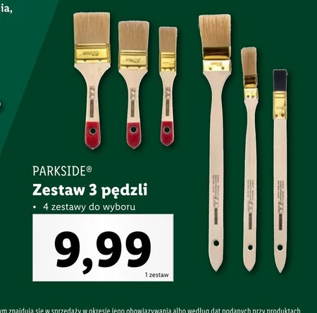 Zestaw pędzli Parkside