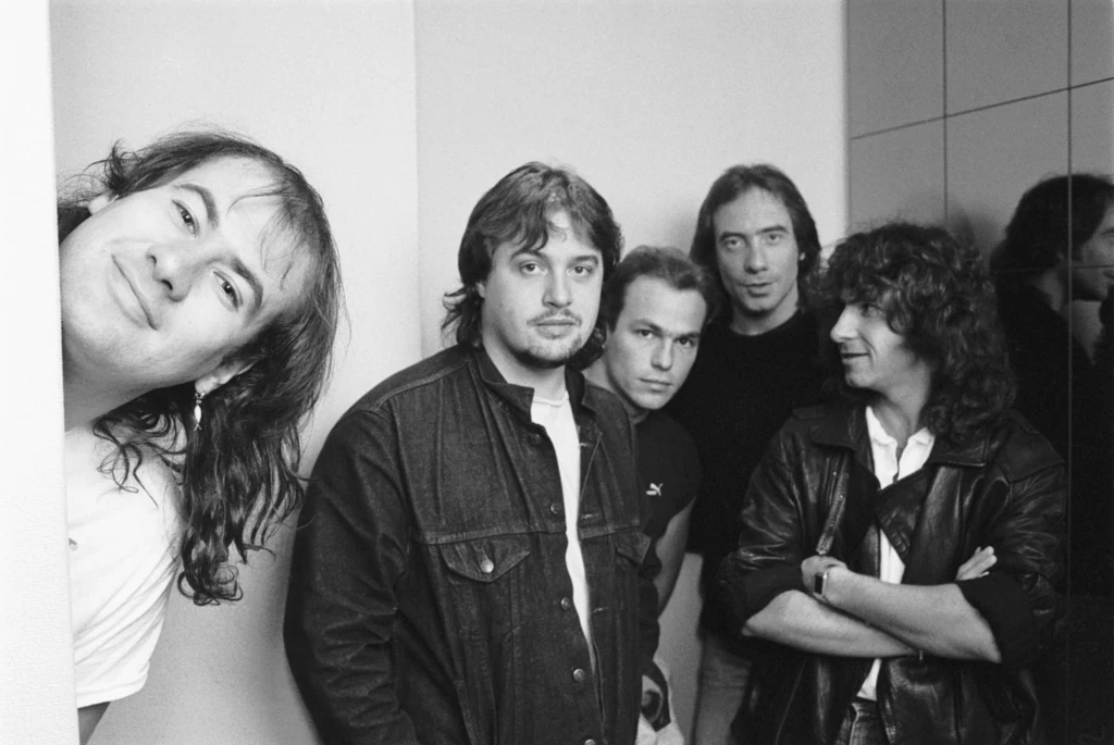 Marillion w 1987 r. - od lewej: Fish, Steve Rothery, Mark Kelly, Ian Mosley i Pete Trewavas