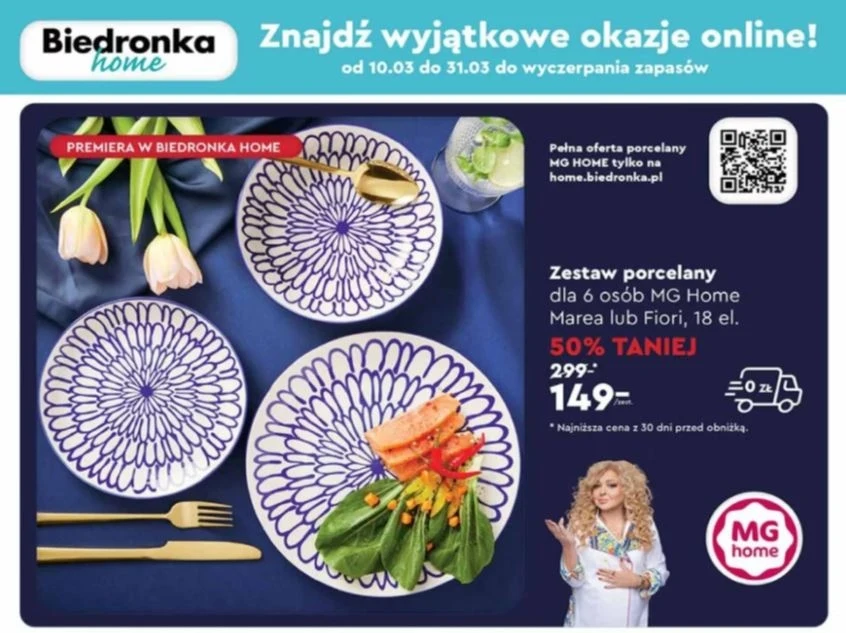 Biedronka oferuje 50% rabatu na porcelanę!