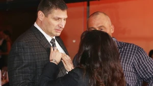 Andrzej Gołota z żoną Mariolą