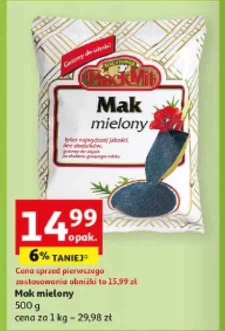BackMit Mak mielony 500 g