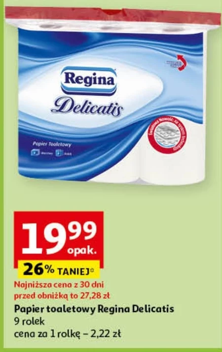 Regina Delicatis Papier Toaletowy 4 warstwy 9 rolek