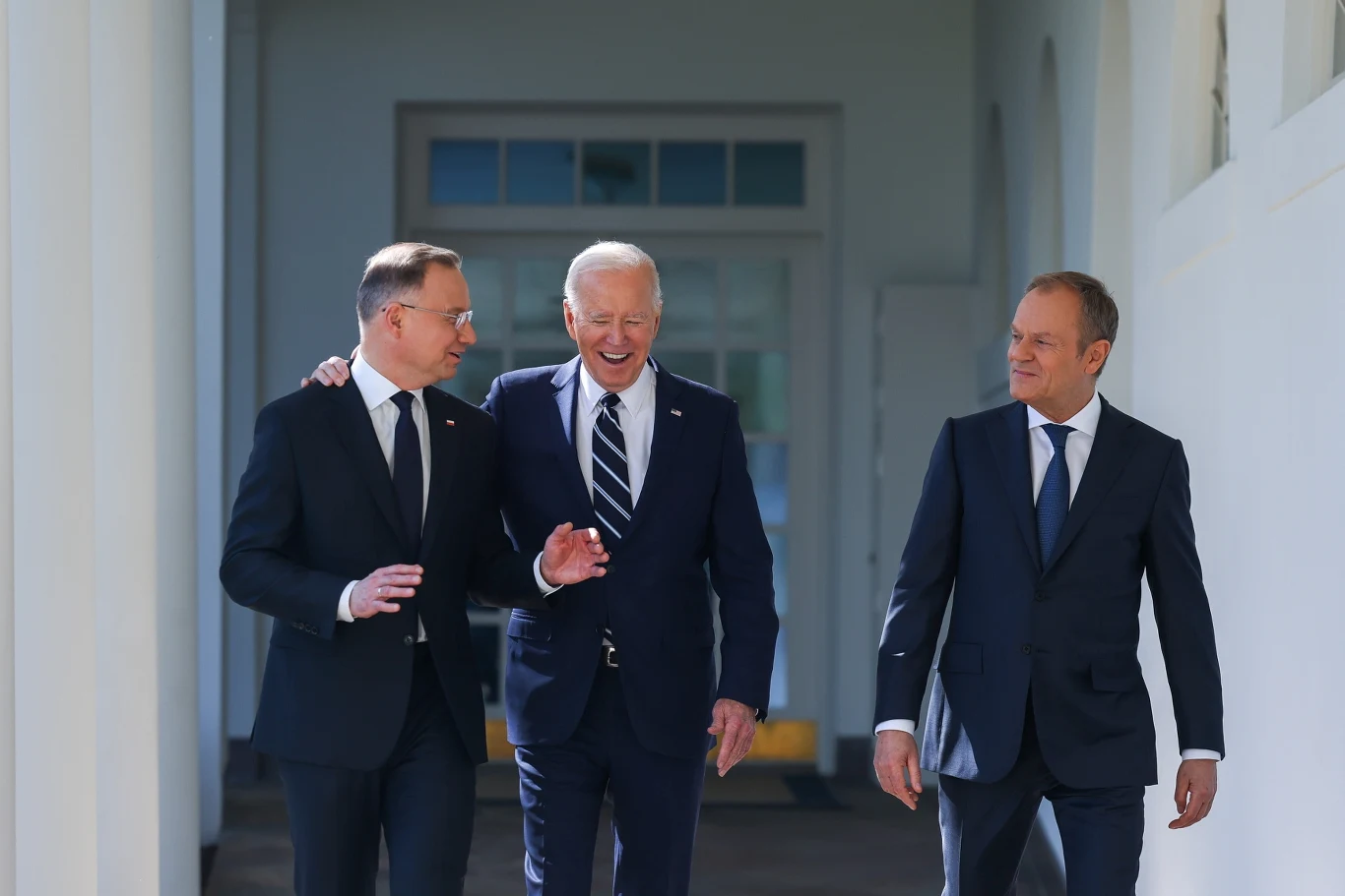 Andrzej Duda i Donald Tusk w Waszyngtonie Andrzej Duda i Donald Tusk w Waszyngtonie