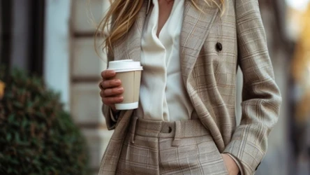 Tej zimy jedną z najmodniejszych damskich kreacji jest garnitur z długą marynarką.