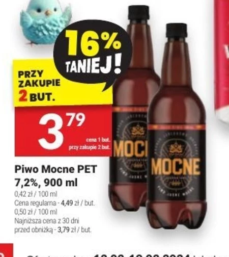Mocne Eksportowe Piwo jasne mocne 500 ml