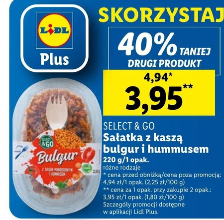 Sałatka z hummusem Select & Go