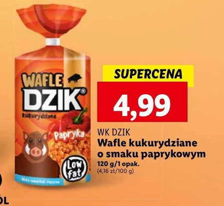 Wafelki kukurydziane WK Dzik