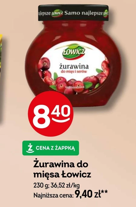 Łowicz Żurawina do mięs i serów 230 g