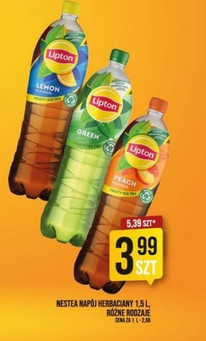 Lipton Ice Tea Lemon Napój niegazowany 1,5 l niska cena