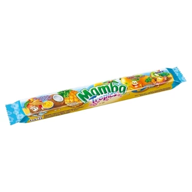 Mamba Tropics Gumy rozpuszczalne o smakach owocowych 106 g (4 x 26,5 g) - 0